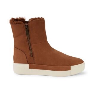 J/Slides Victory Waterproof Faux Fur-Lined Nubuck Boots
